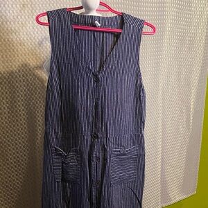 Old Navy Blue Striped Dress